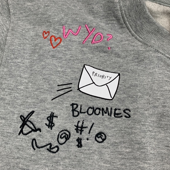 Bloomie's X but Like Maybe? Unisex Doodle Sweatshirt - 100% Exclusive Size S - Picture 4 of 10